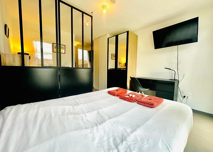 13 Min - Parking - Ménage&linge Inclus Apartamento *